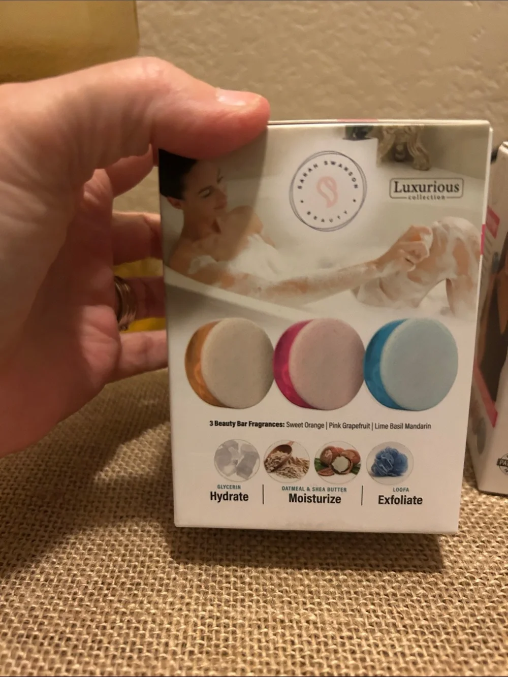 Beauty Bar Exfoliating Set - Pink & Cream